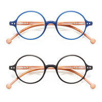 1 x Brand New TISHUI 2 Pack Blue Light Blocking Reading Glasses, Stylish Round Computer Readers Women Men, Magnifying Glasses UV Rays Eyestrain - RRP €19.61