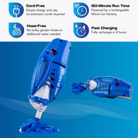 1 x RAW Customer Returns Water Tech POOL BLASTER Max Li swimming pool vacuum cleaner, with rechargeable battery, cordless pool vacuum, brush head 27cm, large filter bag - RRP €258.78