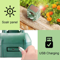 1 x RAW Customer Returns AngLink Cat Deterrent Ultrasonic Repellent for Garden - Solar Cat Repellent Marten Deterrent Animal Repellent with 5 Modes Waterproof IPX44 Dog Deterrent Motion Sensor Repels Cats Martens Dogs - RRP €25.99