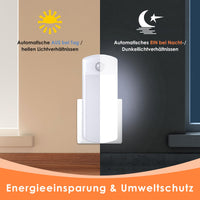 1 x RAW Customer Returns Hiboom 2 Pack LED Night Light Sockets 4 in 1 Night Lights with Motion Sensor Power Failure Flashlights with EU Plug Removable LED Night Lights with Battery for Hurricane Emergency Night - RRP €41.3