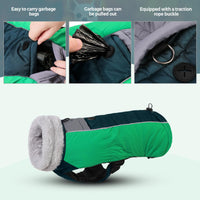 1 x RAW Customer Returns CIT TOILE Dog Coat Winter, Dog Coat Large Dogs with Pockets Can Carry Garbage Bags, Windproof Dog Coat, Adjustable Closure, Waterproof, Dog Jacket Dogs with Harness Hole - RRP €35.28