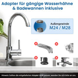 1 x RAW Customer Returns Legionella filter for washbasins and bathtubs SAFETY TAP complete set absolutely safe legionella protection, developed in medical technology - RRP €140.0