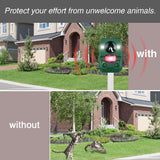 1 x RAW Customer Returns AngLink Cat Deterrent Ultrasonic Repellent for Garden - Solar Cat Repellent Marten Deterrent Animal Repellent with 5 Modes Waterproof IPX44 Dog Deterrent Motion Sensor Repels Cats Martens Dogs - RRP €25.99
