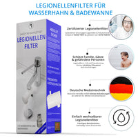 1 x RAW Customer Returns Legionella filter for washbasins and bathtubs SAFETY TAP complete set absolutely safe legionella protection, developed in medical technology - RRP €140.0