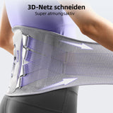 1 x RAW Customer Returns FREETOO Back Support Belt 3D Knit Ultra Breathable Back Brace for Men and Women 5 Support Modules to Relieve Back Pain Purple Stylish Posture Corrector for Urban Beauties M - RRP €47.39