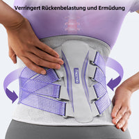 1 x RAW Customer Returns FREETOO Back Support Belt 3D Knit Ultra Breathable Back Brace for Men and Women 5 Support Modules to Relieve Back Pain Purple Stylish Posture Corrector for Urban Beauties M - RRP €47.39