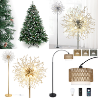 RAW Customer Returns Pallet - Christmas Trees, Floor Lamps, Ceiling Light, Plant Lamps - 49 Items - RRP €2844.62